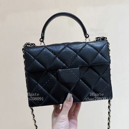 Torebka 10A najwyższej jakości torba designerska 21 cm oryginalna skórzana torba na ramię w torbie crossbody z pudełkiem C605