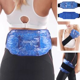 Pads Ice Pack for Injuries Pain Relief Reusable Gel Cold Hot Pack Sport Support Back Waist Knee Cold Compression Therapy Wrap Ice Bag