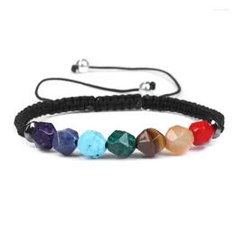 Charm Bracelets 2024 European Natural Stone 7 Chakra Bracelet For Women Yoga Reiki Healing Meditation Men Spiritual Jewellery RZ-01