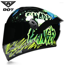 Motorcycle Helmets Full Face Safe Helmet Double Lens Latest Version ABS Material Motocross Motorbike