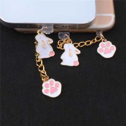 Cell Phone Anti-Dust Gadgets For Iphone Dust Plug Charm Phone Charger Port Plug Anti Dust Plug Rabbit Earphone Jack Dust Protection Usb C Dust Plug Charm Y240423