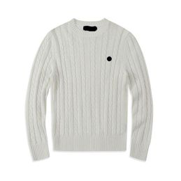 Tasarımcı Kadın Sweaters Örme Süveter Nakış Kadınlar Uzun Kollu Örgü Kazak Jumprt Kadın Giyim Katı Erkekler Pembe Gri Üstler J7DL#