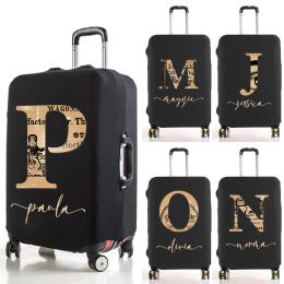 Accessories Customised Brown Colour Letter Luggage Cover Protective Cover Dustproof Thicker Elastic Apply To ''1832'' Travel Accessories