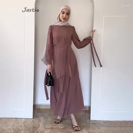 Work Dresses Spring Summer Women Shirts Belted Skirts Sets Long Sleeve Lady Blouse And Skirt Two Piece Set 2Pcs Arab Muslim Dubai Suit