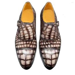 Dress Shoes Yingshang Men Formal Crocodile Leather Wedding Offce WW7C