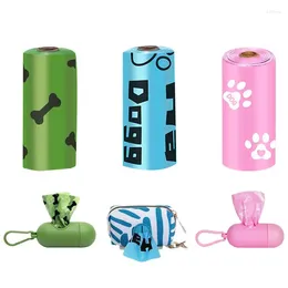 Dog Carrier Poop Bags Thick Pet Waste Tear-Resistant Bag Rolls Poo With Dispenser For Outdoor Dogs Walking & Travel