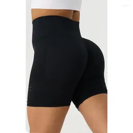 Active Shorts Seamless Knitted Buttock Sports Running Yoga Fitness Pants Tight Quick Dry Training Women