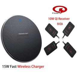 Chargers Ultra Thin 25W Wireless Charger Qi Receiver Coil Kit for iPhone14 7plus 6s 5s Induction Fast Charging Station for Samsung Xiaomi
