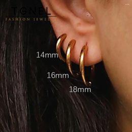 Hoop Earrings Stainless Steel For Women Men 8 To 20mm Small Gold Colour Cartilage Piercing Earring Classic Jewellery Accessories