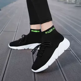 Casual Shoes Women Sport Sneaker Men Running Lace Up Socks Zapatillas Deportivas Mujer Ladies On Offer Size 35-46
