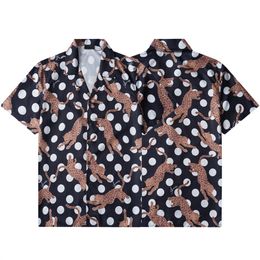 Men's Dress Shirt Flex Collar Slim Fit short Sleeve Shirts Designer Brand Plaid Pattern Letters Print Spring turn Casual Luxury Mens Clothing Wrinkle-Free