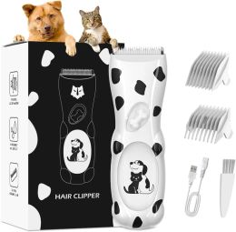 Trimmers 2023 Dog Hair Clippers Grooming Electric Pet Clipper Professional Silent Hair Cutter USB Rechargeable Pet Grooming Clipper