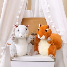 Throw Pillow Blanket 2-in-1 Hot Selling Nut Wrap Plush Toys Holiday Gift Simulation Squirrel