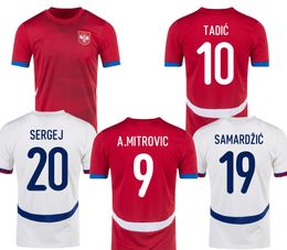 24-25 Serbia home soccer jerseys Thai Quality Jersey kingcaps Customised Football Uniforms dhgate Discount fashion Design Your Own Football wear