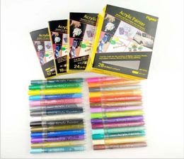 Ceramic Acrylic Marker Acrylic Paint Pens Painting Art Markers Set Permanent Paint Pen Fashion DIY Crafts Manga Pen School Supplie3397903