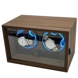 Watch Winder Usb Powered for Automatic Watches Mechanical Watches Rotator Holder Wood Case Winding Cabinet Storage Display Boxes 240408