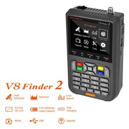 Finder 1080p Hd V8 Finder2 Meter Satellite Signal Finder Dvbs/s2/s2x Handheld Satellite Meter Spectrum Analyzer