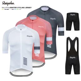 Sets Raphaful Summer Cycling Jersey Short Sleeve Set Maillot Ropa Ciclismo Breathable Mountain rapha Bike Clothing MTB Cycle Clothes