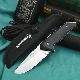 Outdoor Straight Knife, Fixed Blade, High Hardness Outdoor Self-defense Knife Camping Knife, Hiking Survival Knife