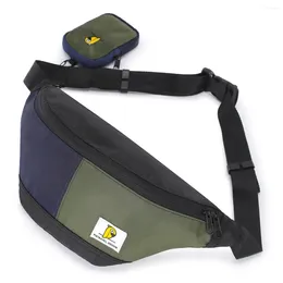 Waist Bags Unisex Oxford Shoulder Crossbody Chest Women Man Messenger Belt Small Handbag For Travel Sports Running