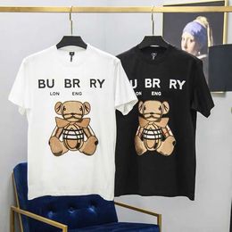 fashion designer mens tee Europe and America Luxury letter printing Logo Men Short sleeve Tee Top Clothes Casual Cotton hip-hop T-shirt