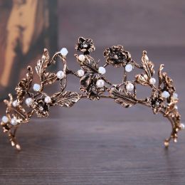 Jewelry Bridal Headwear Wedding Simple Black Crown Headwear