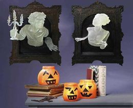 Ghost in The Mirror Halloween Resin Luminous Frame ornaments X0803301E2706881