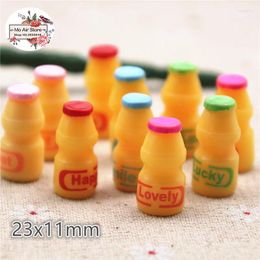 Decorative Figurines 10pcs Miniature Mini Yakult Juice Milk Cup Resin Drinking Art Supply Decoration Charm DIY Craft