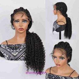 Front lace wig 9 braids Fried Dough Twists braid mixed Colour Japanese silk Braid plat ETDP