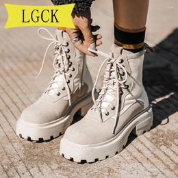 Boots Plus Size 34-39 Women Genuine Leather Shoes For Winter Woman Casual Autumn Cow Suede Ankle