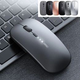 Mice Inphic Pm1 Wireless Bt5.0 Bt4.0 2.4g Mouse Silent Rechargeable Notebook Bluetooth Threemode Usb Optical Mice For Macbook Laptop