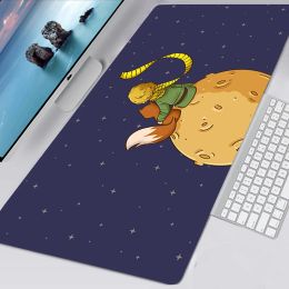 Rests Mousepad the Little Prince and the Fox Kawaii Gaming Accessiores Nonslip Mouse Pad Large Size Mausepad Deskmat Tappetino Mouse