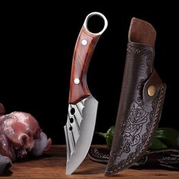 Stainless Steel Sharp Fruit Knife, Portable EDC Pocket Knife, Boning Knife, Kitchen Steak Knife, Cutting Knife, BBQ Knife