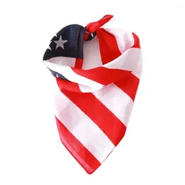 Dog Apparel Katu Pet American Flag Kerchief Christmas Bandanas Accessories Triangular Bandage Scarf Grooming