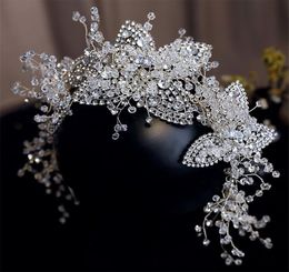 Fashion Wedding Bridal Crystal Headband Flower Crown Tiara Rhinestone Headpiece Hairband Korean Jewellery Hair Accessories Ornament 5928826
