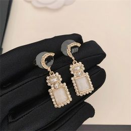 Women's Heart Stud Designer Earrings High Quality Gold hoop Chanells silver Earring Luxury Jewellery woman letter C pearl Earing men Cclies 8597