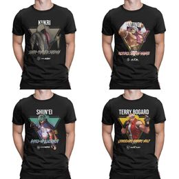 Tshirts Men's King of Fighters XV Legendary Hungry Wolf Terry Bogard Pure Cotton Tee Shirt Short Sleeve T Shirts O Neck Tops Plus Size 230110 s ops