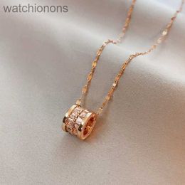 Fashion Luxury Blgarry Designer Necklace Highgrade Large Waist Pendant Female Rose Gold Titanium Steel Jewelry with Logo and Gift Box