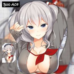 Mouse Pads Wrist Rests Kashima Anime 3D Oppai Mouse Pad Wrist Rest Y240423