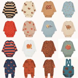 One-Pieces NEW Autumn spring Baby Bodysuits for Toddler Boys Girls Cute Fox Dog Long Sleeve Jumpsuits Baby Child Cotton Clothes