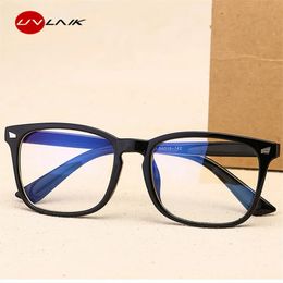 UVLAIK Blue Light Glasses Men Computer Gaming Goggles Transparent Eyewear Frame Women Anti ray Eyeglasses 240410