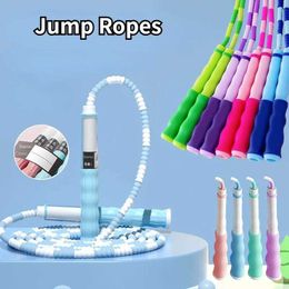 Jump Ropes Adjustable jump rope exercise fitness fast jump rope training home sports equipment childrens 8 styles Y240423