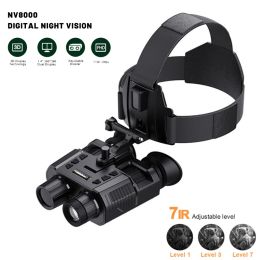 Cameras Nvg Night Vision Binoculars for Helmet Head Mounted 4 Color Image 200m Range Darkness Nakedeye 3d Display Night Vision Goggles