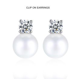 Earrings Korean Style Luxury High Quality Imitation Pearl Clip on Earrings for Women Elegant Non Pierced Drop Ear Clips Wedding Jewellry