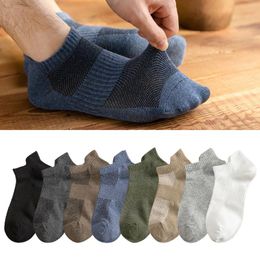 Men's Socks Thin Breathable And Sweat Absorbing Low Top Summer Shallow Mouth Cotton Boys 46 Years