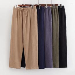 Men's Sleepwear Spring Autumn Men Sleep Pants Top Quality Male Cotton Loungewear Trousers Plus Size Nightwear Casual Home