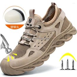 Boots Insulated 6kv Safety Shoes Men Plastic Toe Breathable Work Anti-smash Anti-stab Male Comfort Light