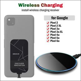 Chargers Qi Wireless Charging for Google Pixel 2 XL 3a 4a 5a 6a 5G Wireless Charger Pad+Nillkin Receiver USB TypeC Adapters