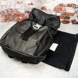 Backpack 1017 ALYX Black Commuting Unisex Large Capacity With Computer Compartment Function And Tactical Buckle