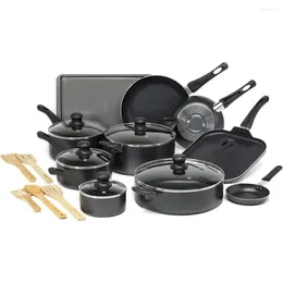 Cookware Sets Nonstick Set Dishwasher Safe Kitchen Pots And Pans Comfort Grip Handle